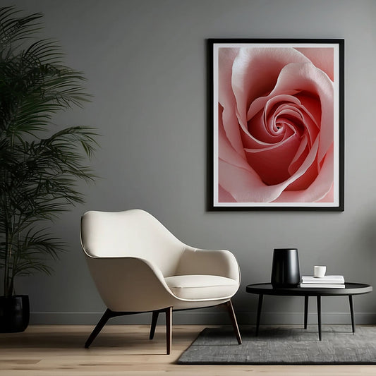 Perfect Pink Rose Flower - Printable Wall Art - Digital Download