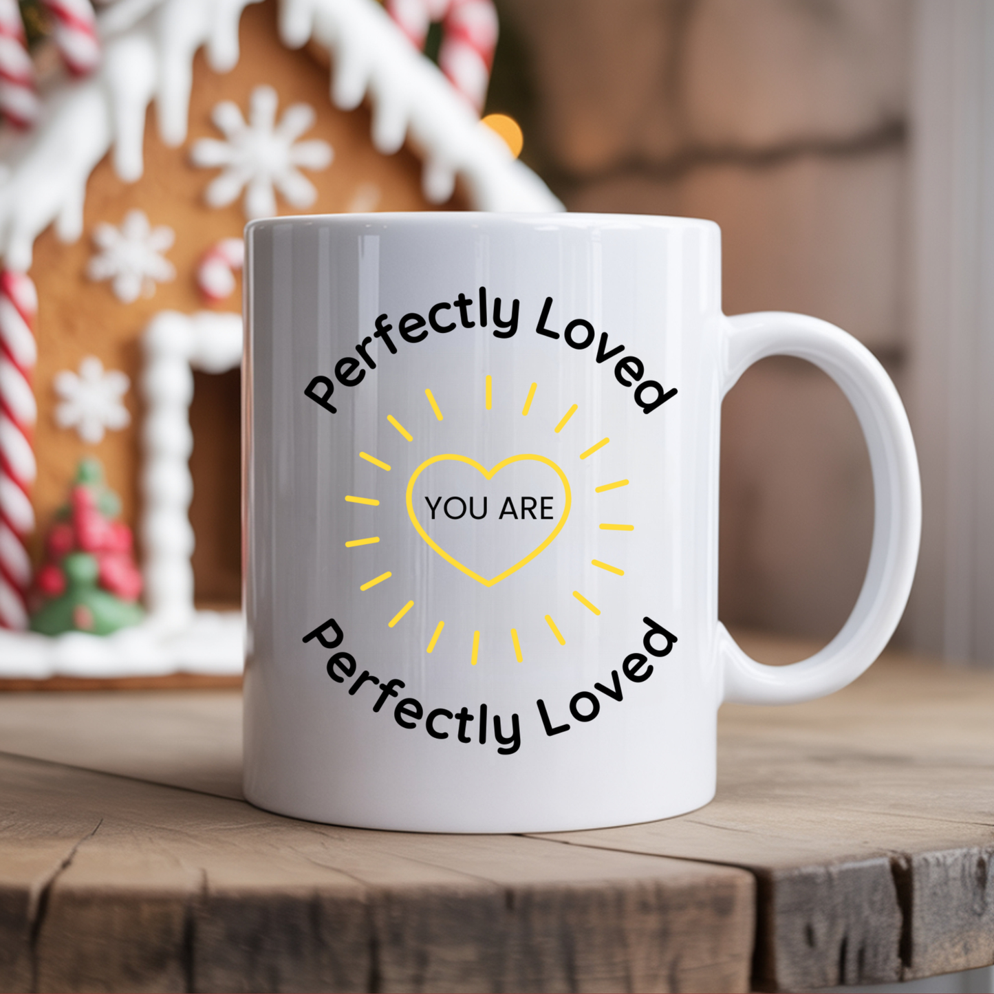 Perfectly Loved Christian Mug | Encouraging Faith Coffee Cup Gift