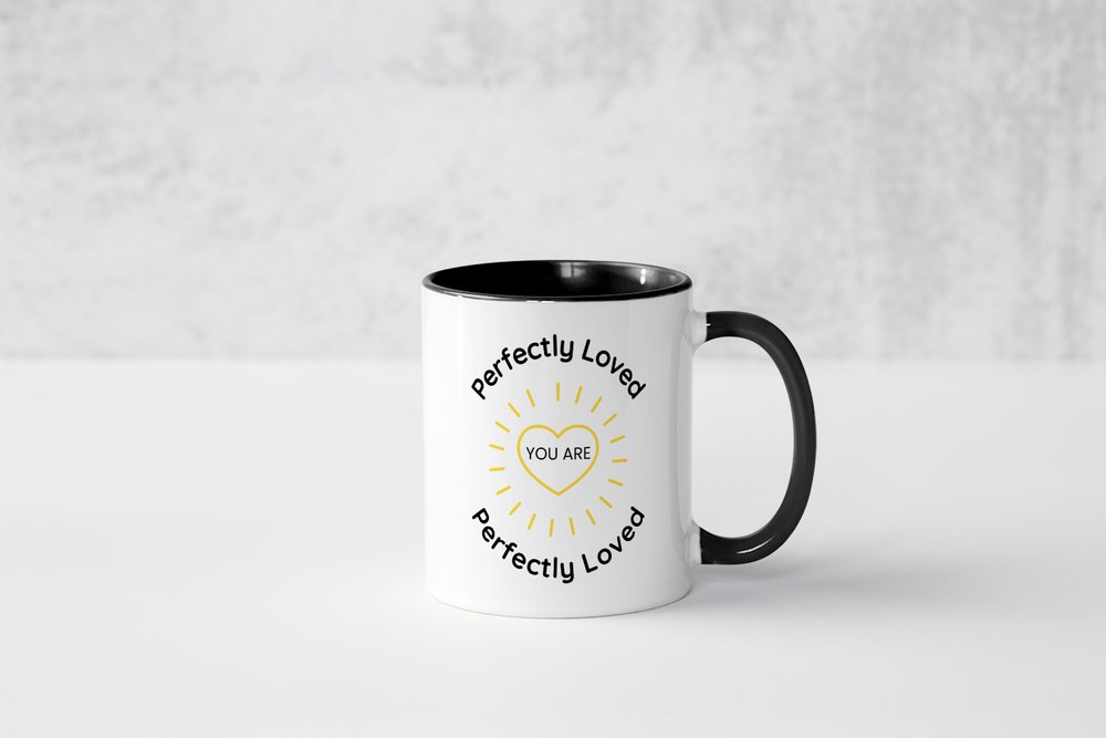 Perfectly Loved Christian Mug | Encouraging Faith Coffee Cup Gift
