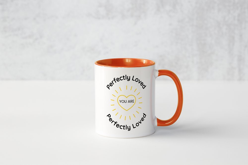 Perfectly Loved Christian Mug | Encouraging Faith Coffee Cup Gift