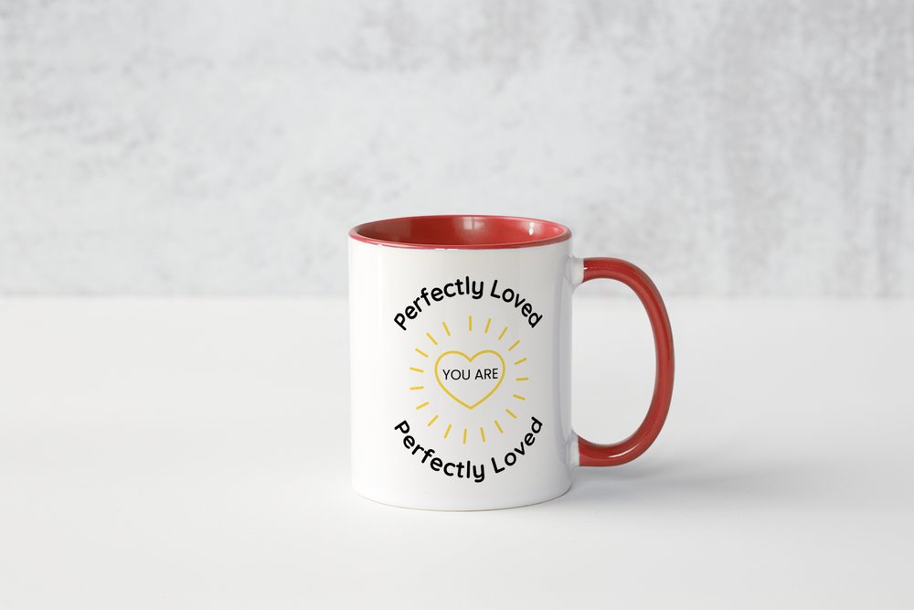 Perfectly Loved Christian Mug | Encouraging Faith Coffee Cup Gift