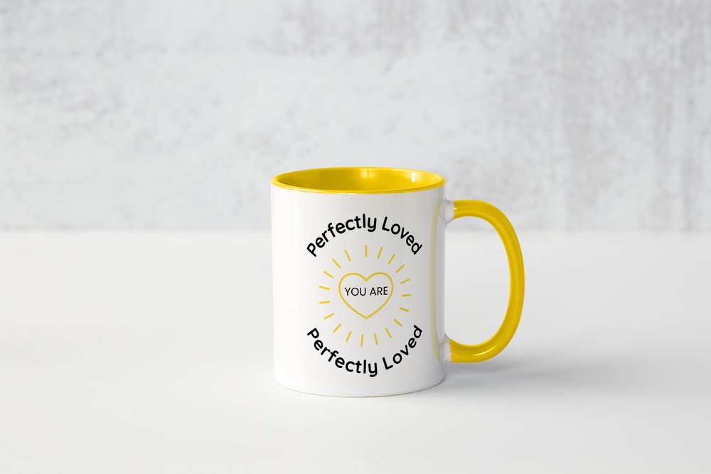 Perfectly Loved Christian Mug | Encouraging Faith Coffee Cup Gift