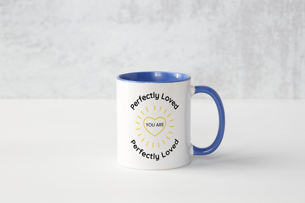 Perfectly Loved Christian Mug | Encouraging Faith Coffee Cup Gift