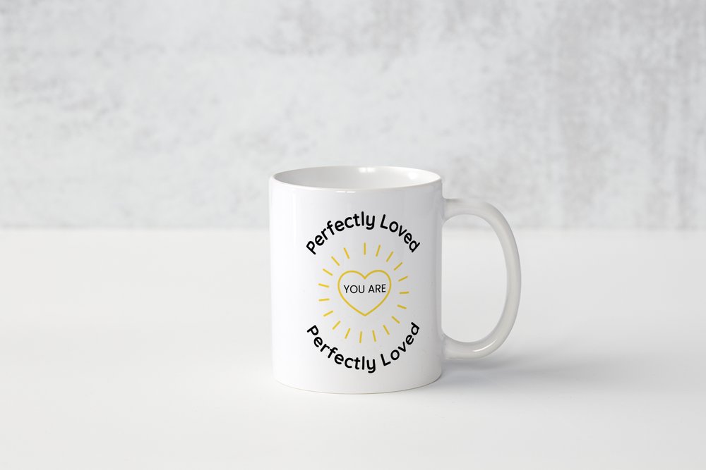 Perfectly Loved Christian Mug | Encouraging Faith Coffee Cup Gift