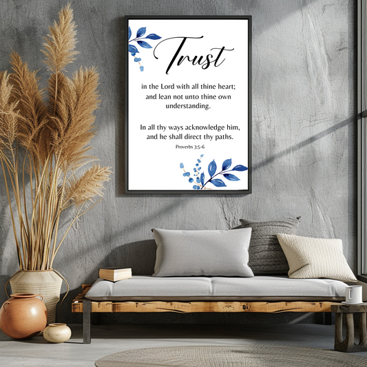 Trust in the Lord Bible Verse-Printable Wall Art-Faith Based Art