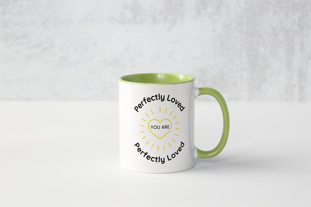 Perfectly Loved Christian Mug | Encouraging Faith Coffee Cup Gift