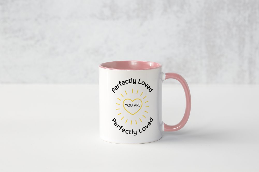 Perfectly Loved Christian Mug | Encouraging Faith Coffee Cup Gift